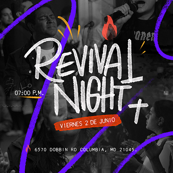 A graphic detailing Revival Night on Friday, June 2